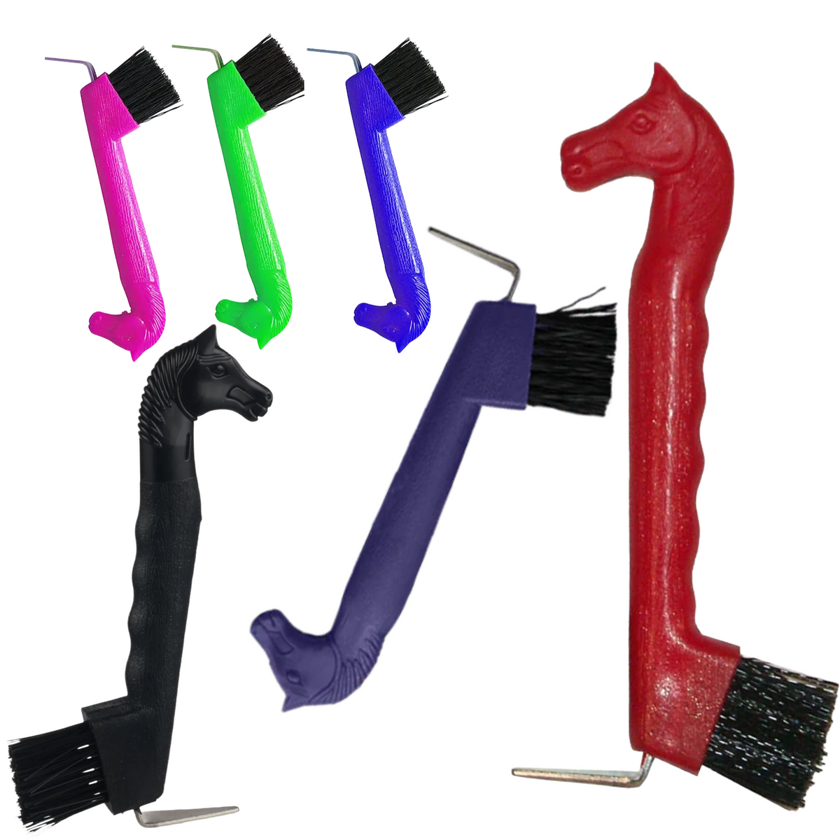 Hoof Pick With Brush | Horse Shape