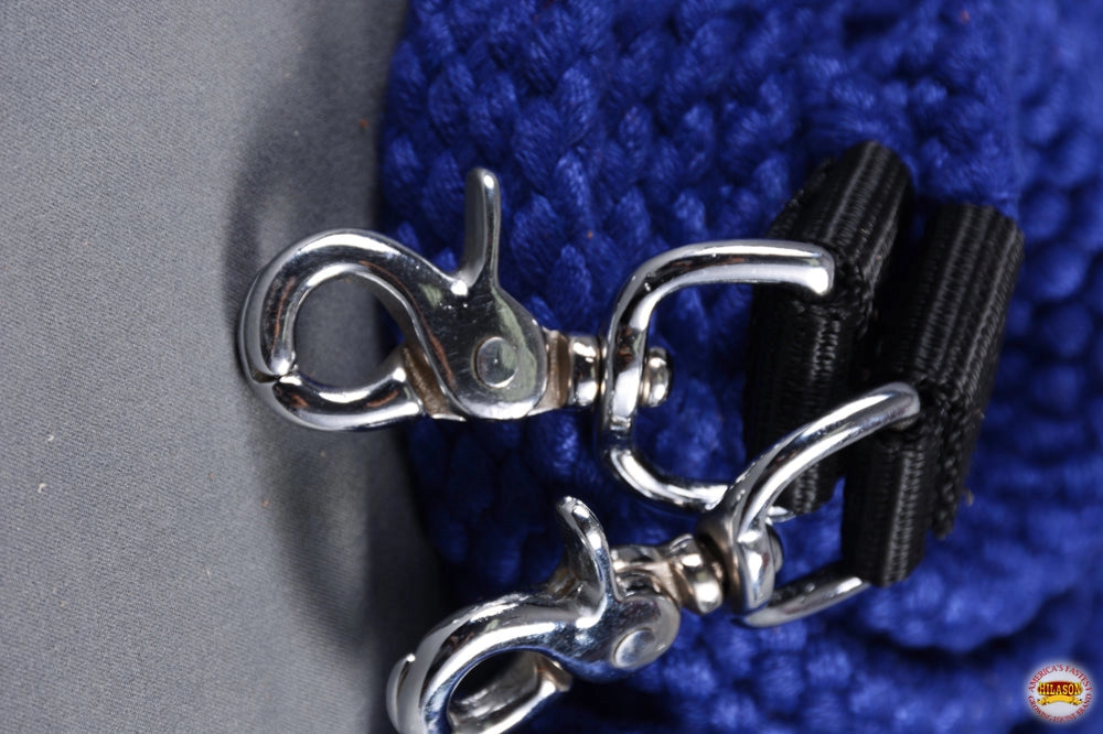 Cotton Braided Clip-On Reins | 7 ft | Hilason