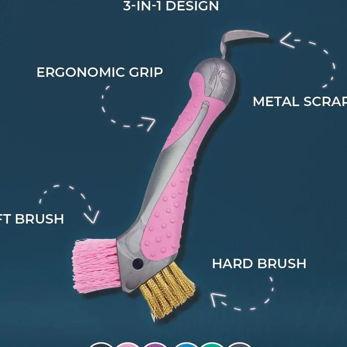 Dual Brush Luxury Hoof Pick