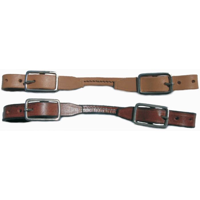 Chocolate Leather Curb Strap