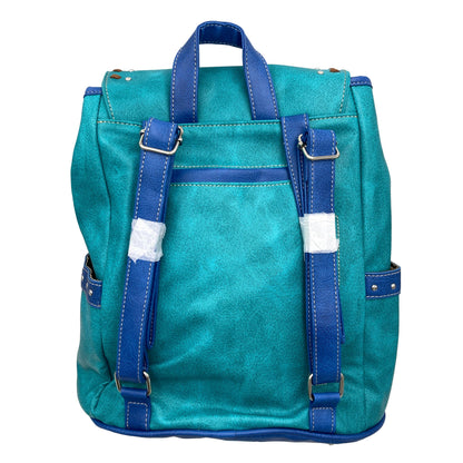 Dixie | Turquoise Embroidered Horse Backpack