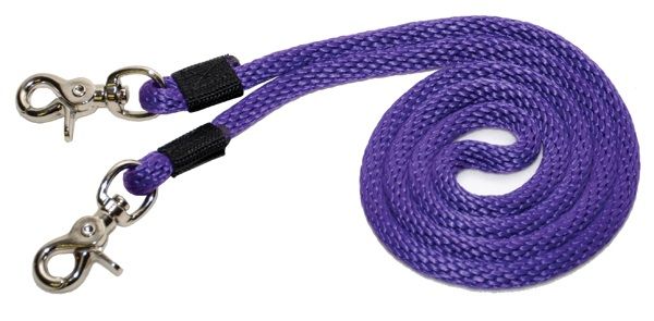 Pony Size Clip-On Reins 5' Long ~ Purple