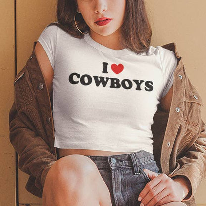 I ❤️ COWBOYS Cropped Tee | Untamed Country