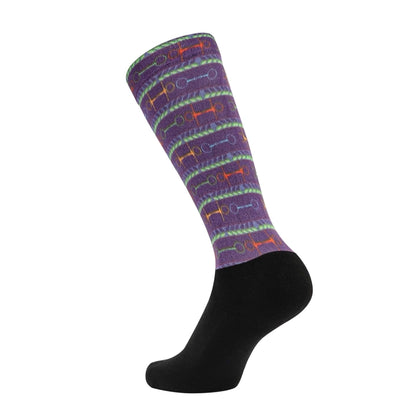 Neon Bits Boot Socks ~ Youth Size