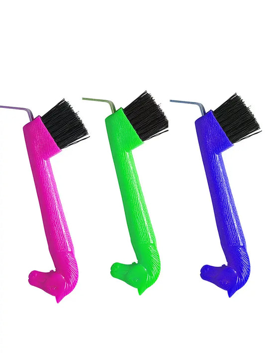 Hoof Pick w/ Brush | Horse Shape