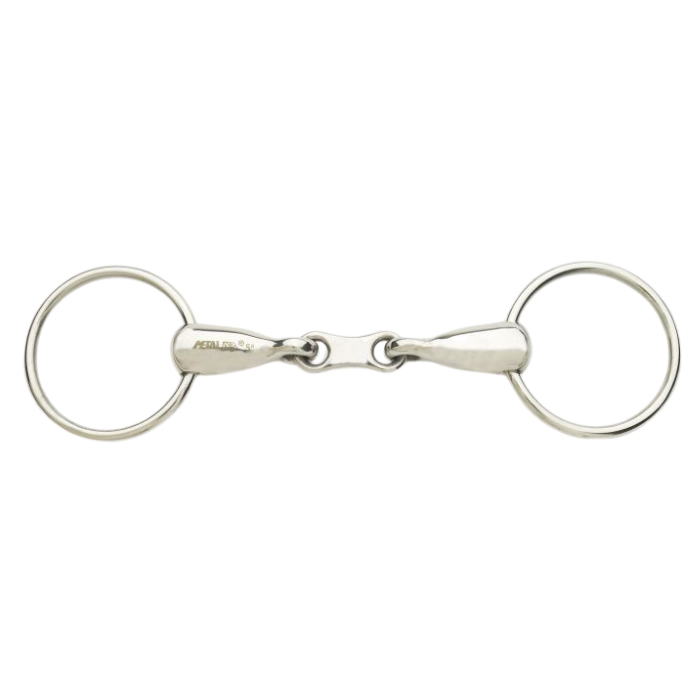 French Link Loose Ring Snaffle ~ 4.75"