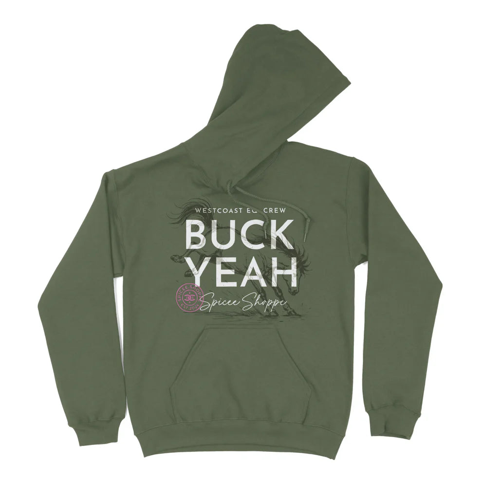 BUCK YEAH Hoodie | Military Green | Spicee.Shoppe
