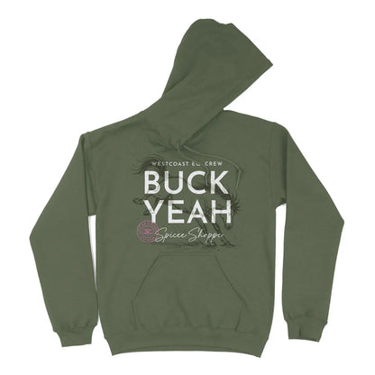 BUCK YEAH Hoodie | Military Green | Spicee.Shoppe