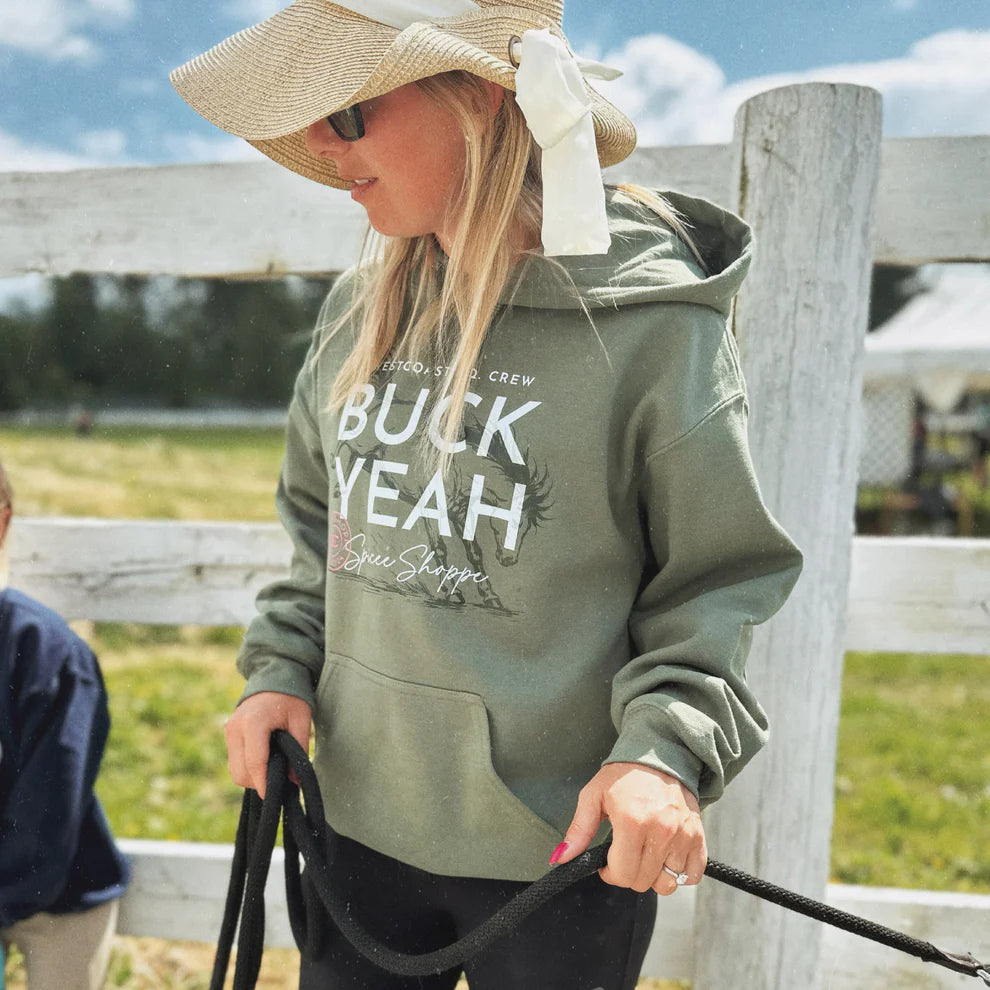 BUCK YEAH Hoodie | Military Green | Spicee.Shoppe