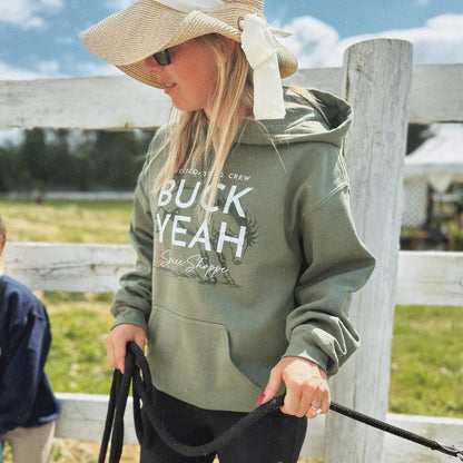 BUCK YEAH Hoodie | Military Green | Spicee.Shoppe