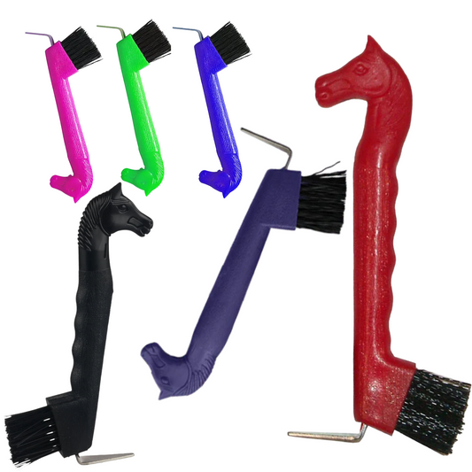 Hoof Pick With Brush | Horse Shape