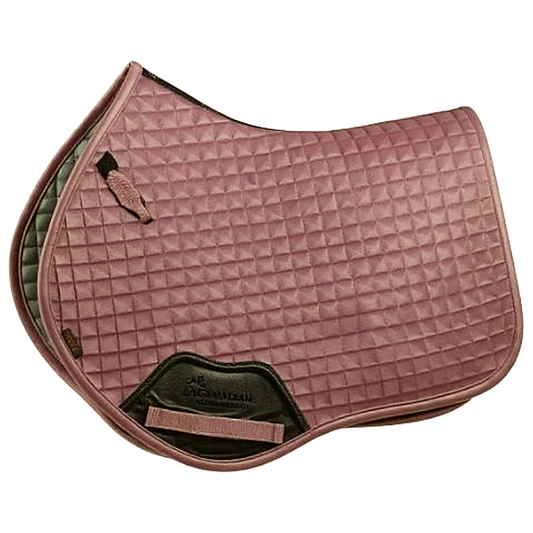 Rosewood Velvet | Euro Shape English Saddle Pad | Full Size