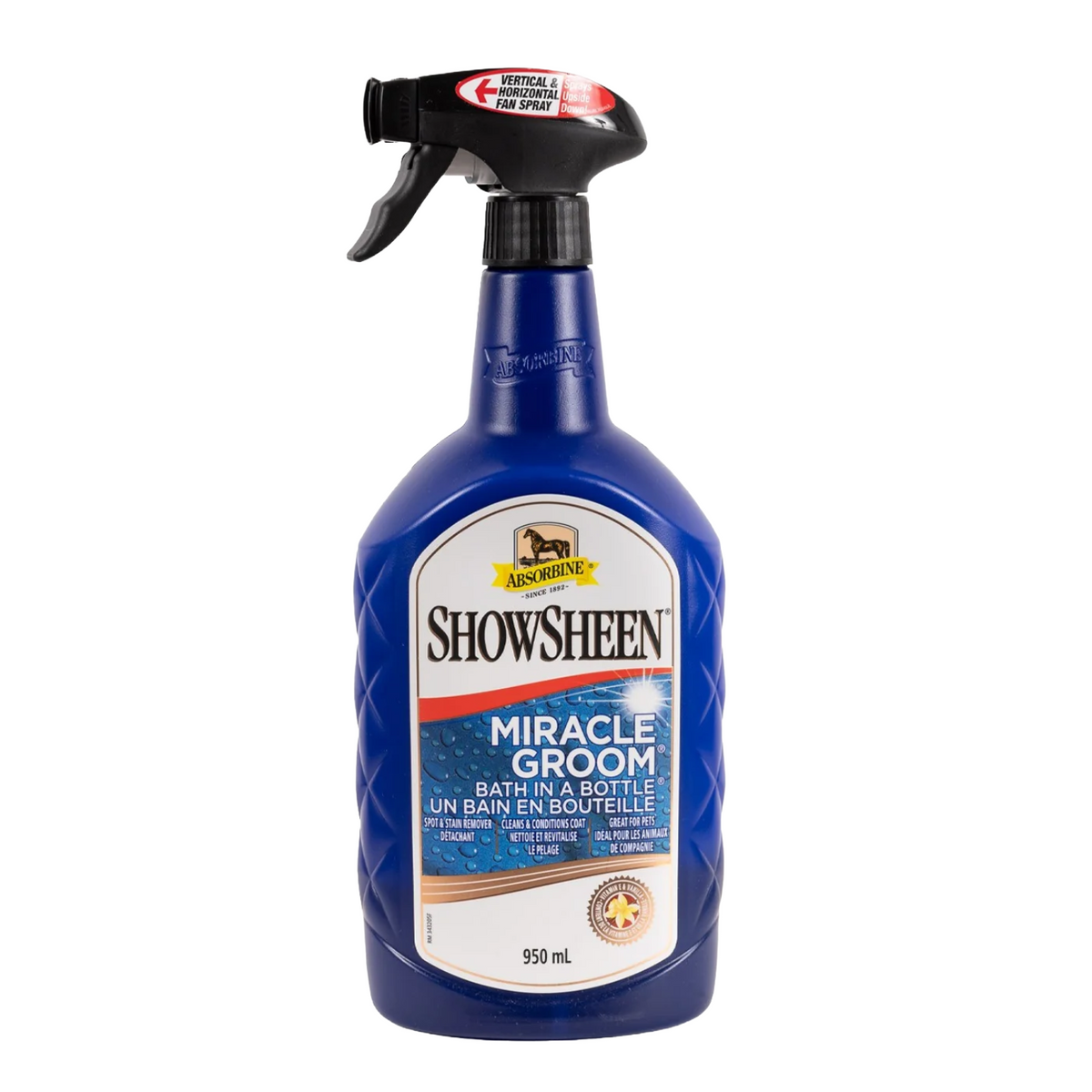 Show Sheen Miracle Groom Spray | Waterless Shampoo | Absorbine | 946ml