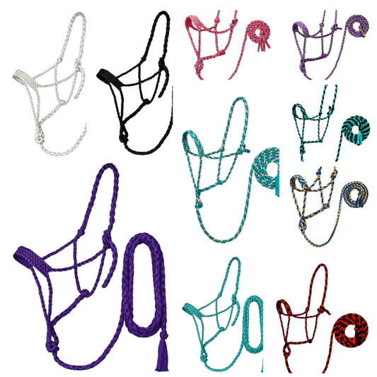 Mule Tape Halter With Lead Rope