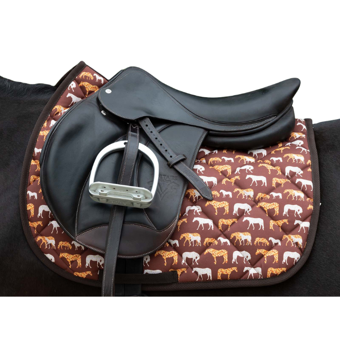 Horses In Bloom ~ Full Size Saddle Pad