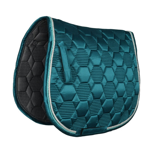 Teal Honeycomb Saddle Pad ~ Lettia