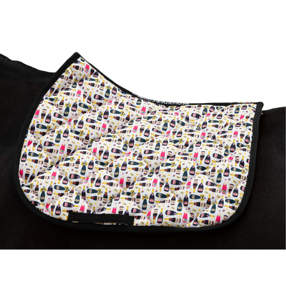 Champagne Bubbles Saddle Pad | Full Size | Dreamers & Schemers