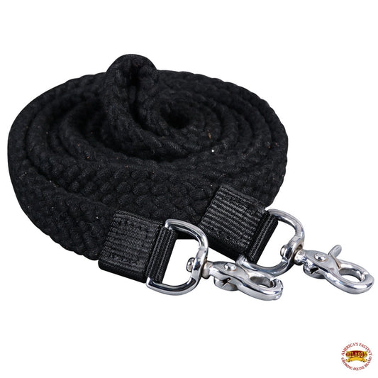 Cotton Braided Clip-On Reins | 7 ft | Hilason