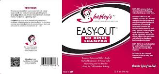 Easy Out *No Rinse* Shampoo Spray