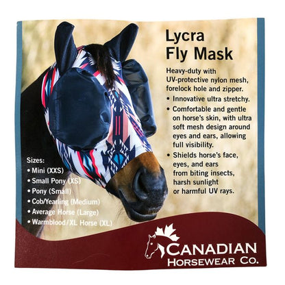 Lycra Fly Mask With Zipper | Canadian Horsewear