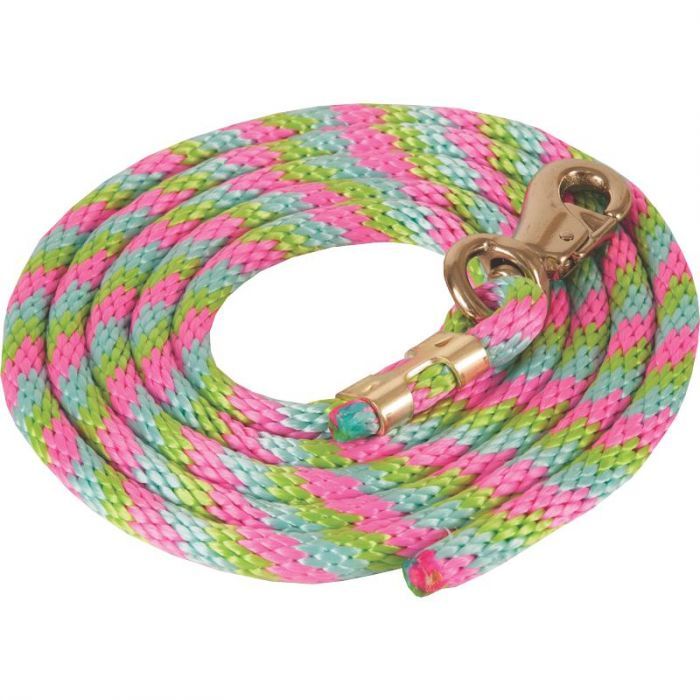 Candy Twist Poly Lead Rope w/ Bull Snap 9'