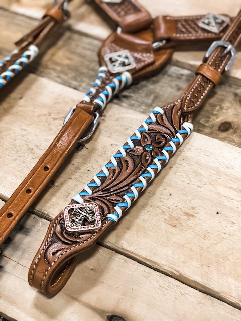 Blueberry Whip Headstall & Breastcollar