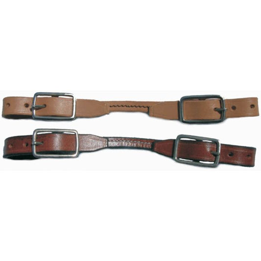 Chocolate Leather Curb Strap