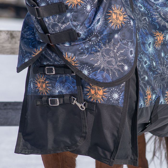 Celestial Diablo 300gm Removable Neck Turnout Blanket Size 52, 60, 66