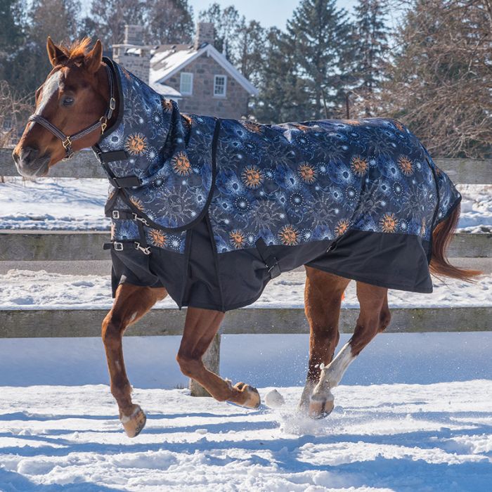 Celestial Diablo 300gm Removable Neck Turnout Blanket Size 52, 60, 66