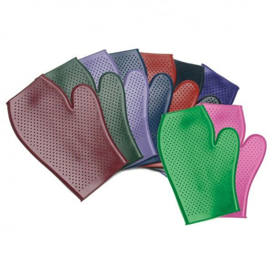 Rubber Grooming Mitt ~ Colours!