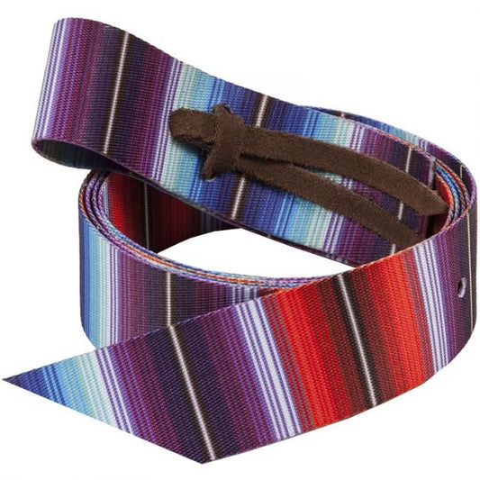 Striped Nylon Latigo / Tie Strap