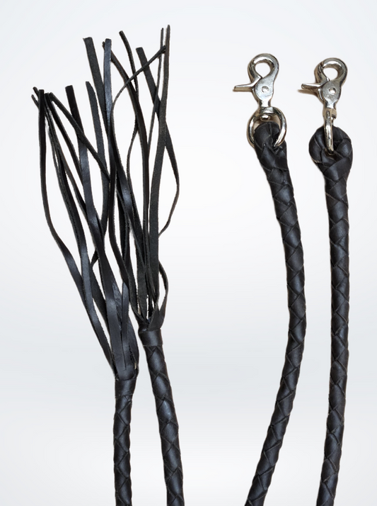 Dale ~ Braided & Rolled Split Reins