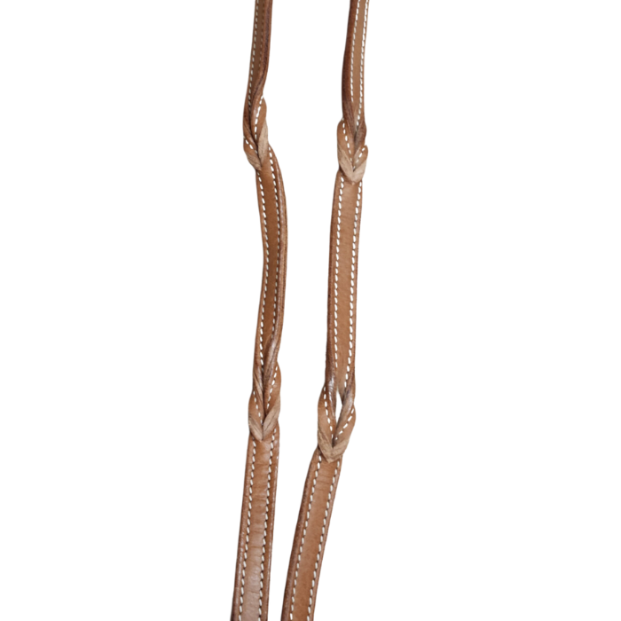 Double Twist Leather Clip-On Reins