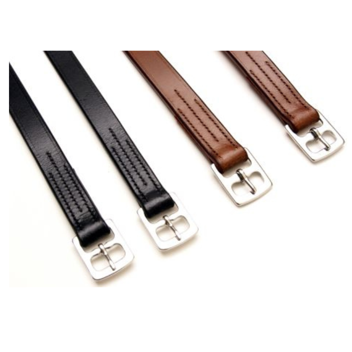 Black 48" Stirrup Leathers