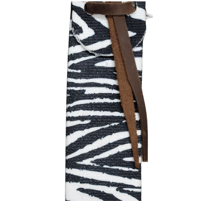 Zebra Nylon Latigo / Tie Strap