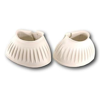 White ~ Rubber Bell Boots w/ Velcro
