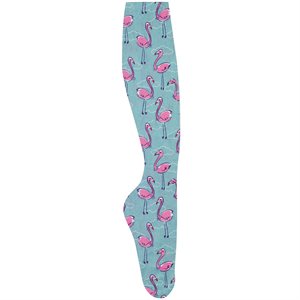 Zocks Boot Socks ~ Flamingos in Pearls