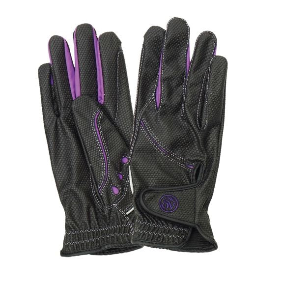 Purple & Black Tek Flex Gloves