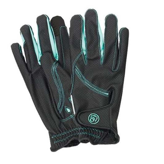Teal & Black Tek Flex Gloves